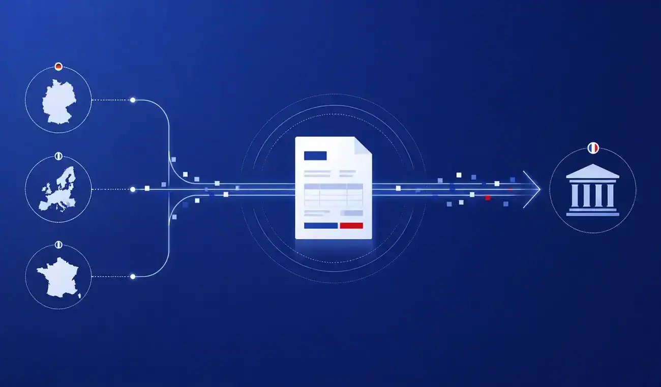 Une société immatriculée à la TVA en France, mais sans établissement stable dans le pays, n'entre pas automatiquement dans le champ de l'e-invoicing français. Elle peut néanmoins être tenue à l'e-reporting : le critère déterminant est de savoir qui est redevable de la TVA française.
